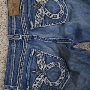 Big Star Light Blue Embroidered Women's Jeans